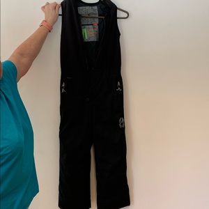 Kids Spyder bibbed snow pants